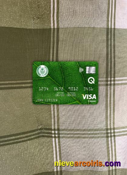 Iraq Rafidain bank visa classic card photolook